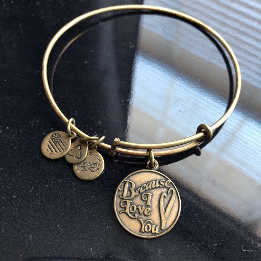 ‘Because I Love You’ Charm Bangle